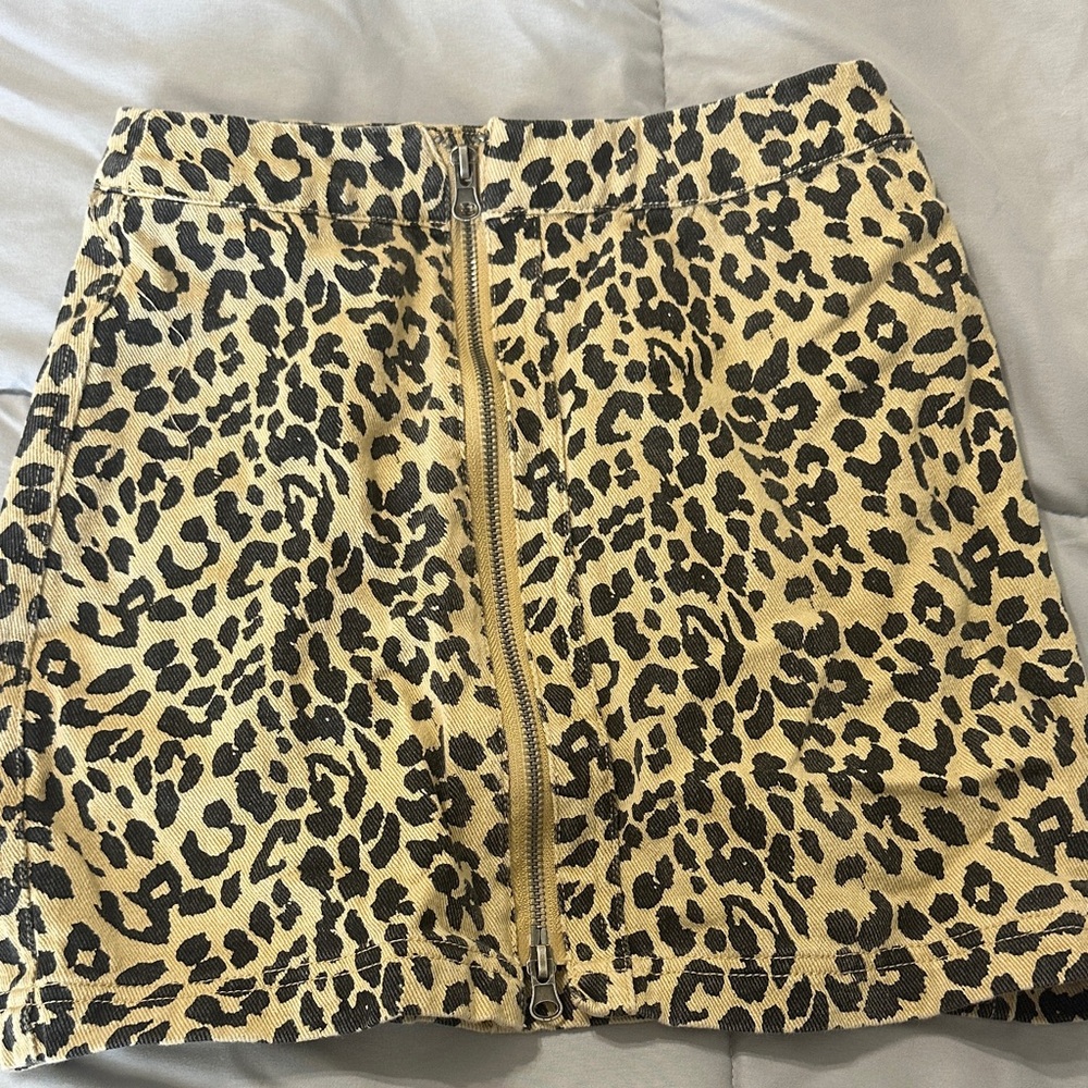 Altar'd State Animal Print Mini Skirt